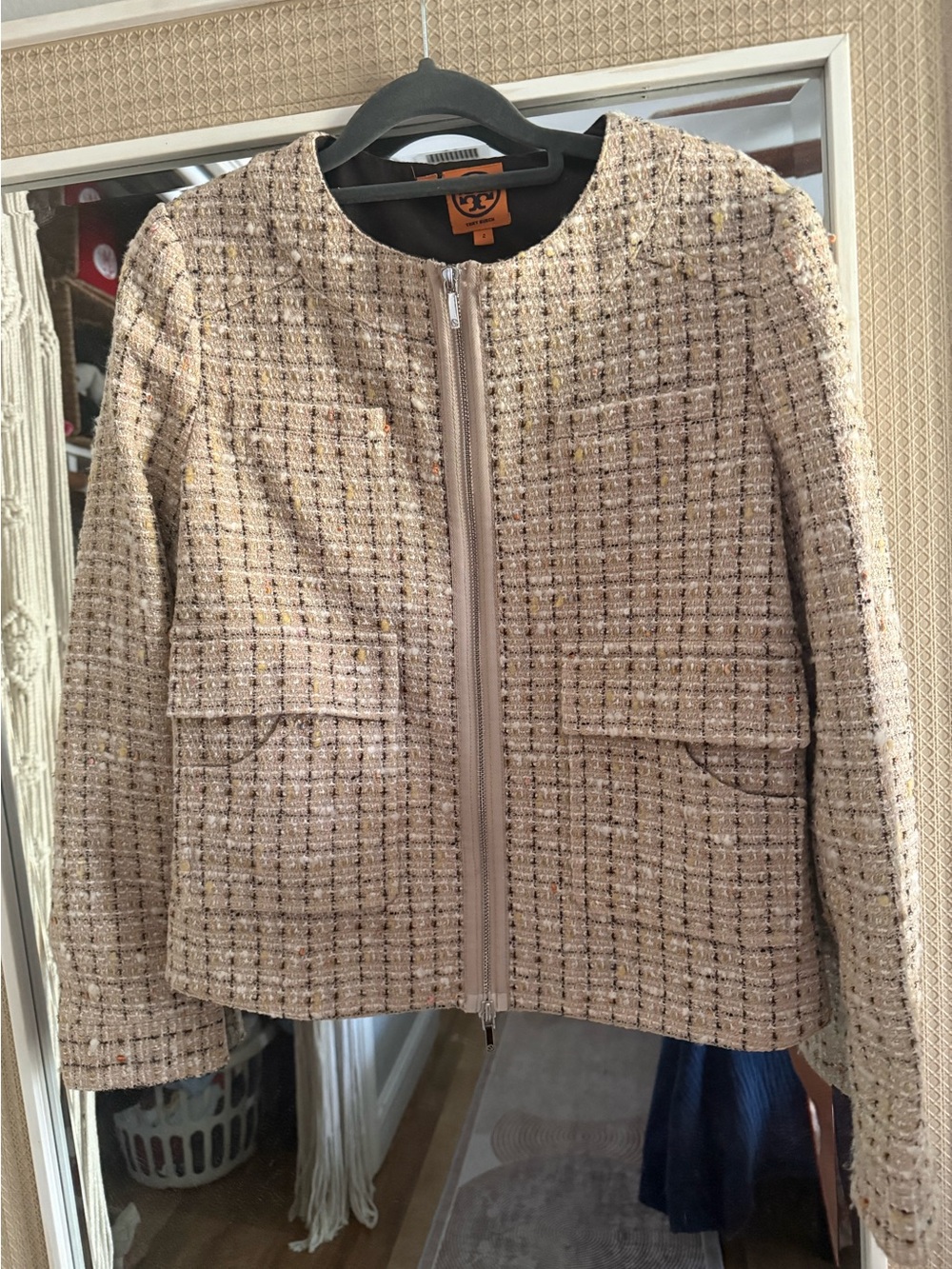 Tory Burch tan neutral Jacket suit/ blazer